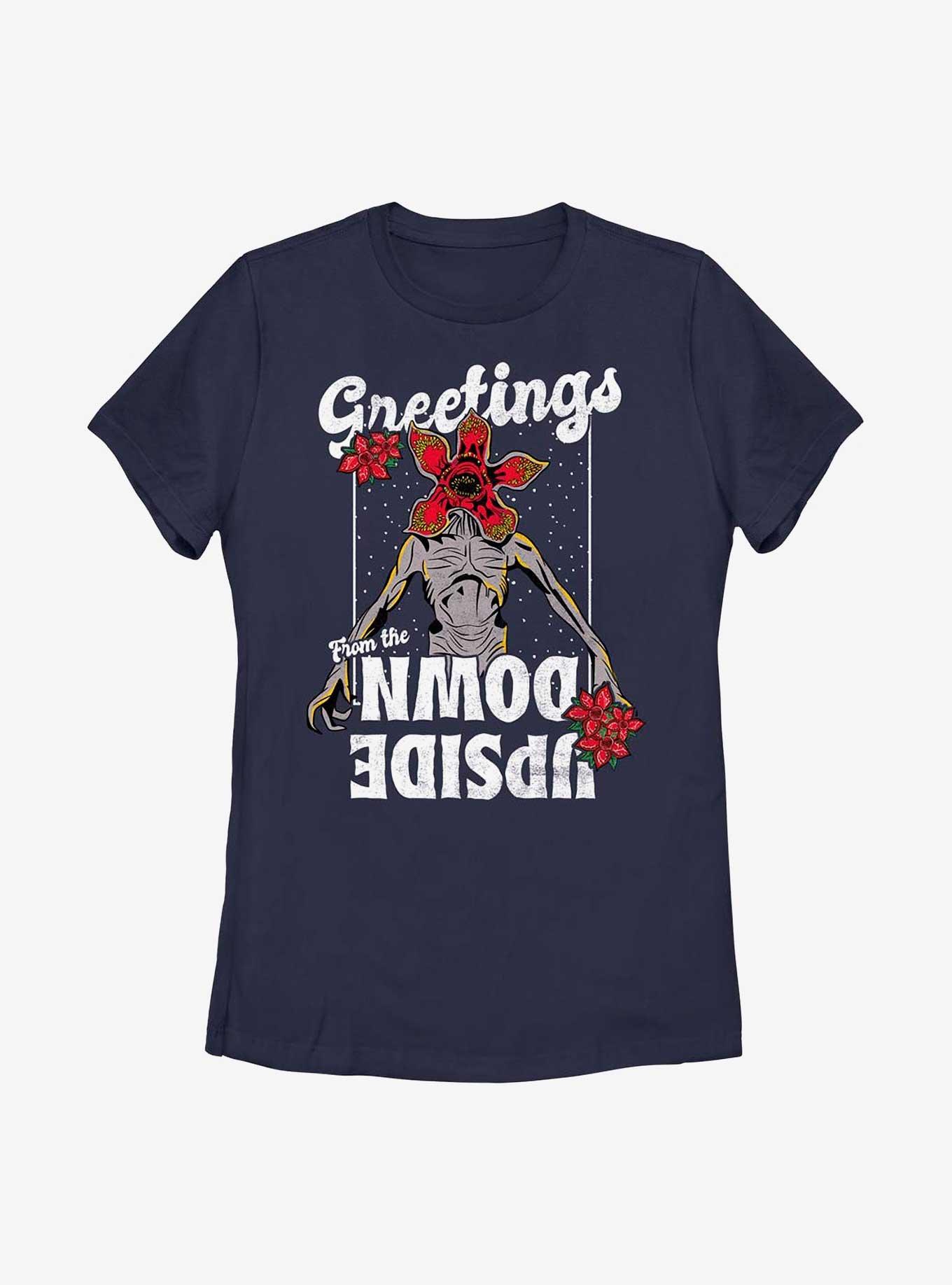 Stranger Things Demogorgon Season's Greetings Womens T-Shirt, , hi-res