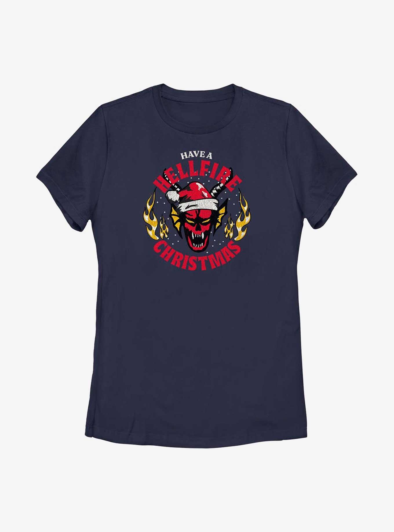 Stranger Things Have A Hellfire Christmas Womens T-Shirt, , hi-res