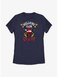 Stranger Things Holiday Style Hellfire Club Womens T-Shirt, NAVY, hi-res
