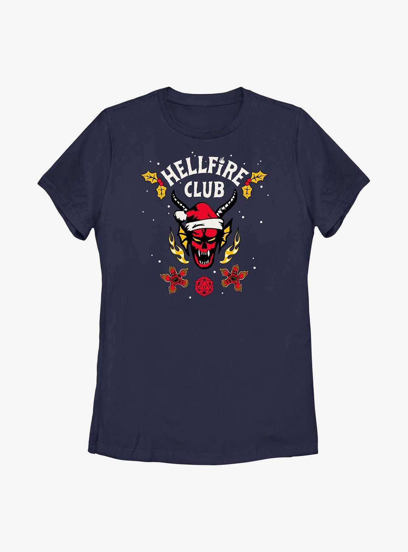 Stranger Things Holiday Style Hellfire Club Womens T-Shirt, , hi-res