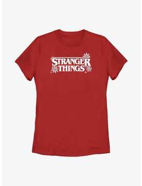 Stranger Things Holiday Style Logo Womens T-Shirt, , hi-res