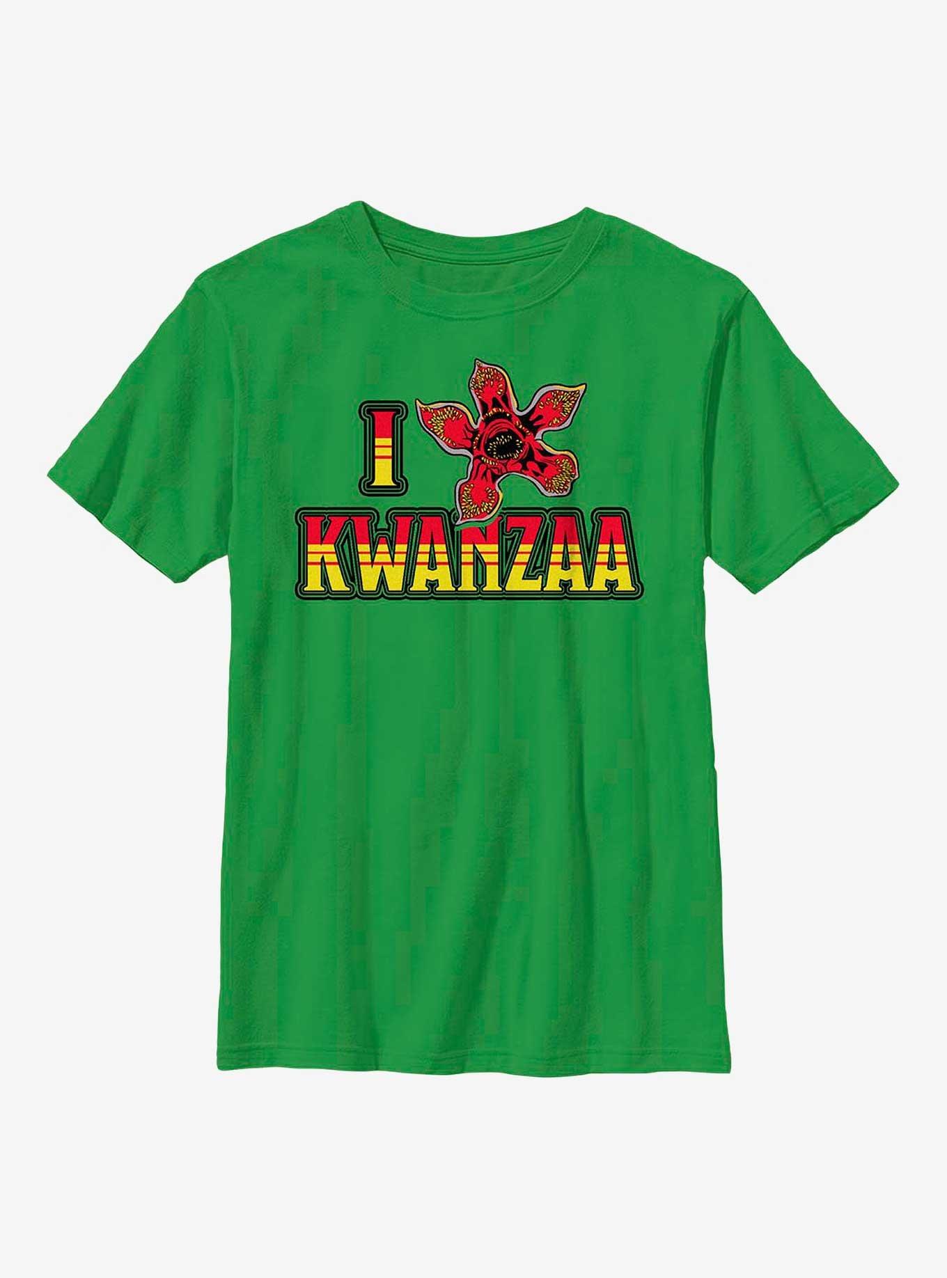 Stranger Things Demogorgon Kwanzaa Youth T-Shirt, , hi-res