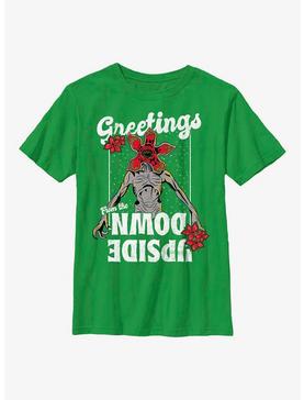 Stranger Things Demogorgon Season's Greetings Youth T-Shirt, , hi-res
