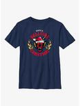 Stranger Things Have A Hellfire Christmas Youth T-Shirt, NAVY, hi-res
