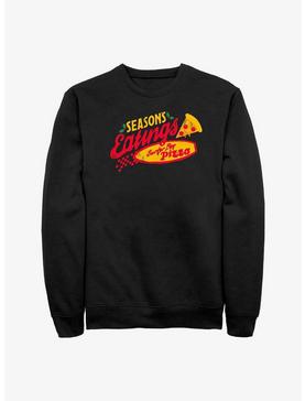 Stranger Things Season's Eatings Surfer Boy Pizza Logo Sweatshirt, , hi-res