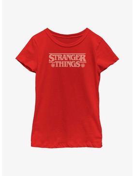 Plus Size Stranger Things Holiday Knitted Logo Youth Girls T-Shirt, , hi-res