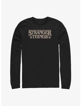 Plus Size Stranger Things Holiday Knitted Logo Long-Sleeve T-Shirt, , hi-res