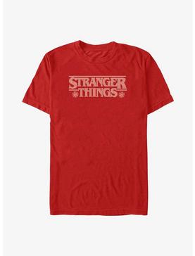 Plus Size Stranger Things Holiday Knitted Logo T-Shirt, , hi-res