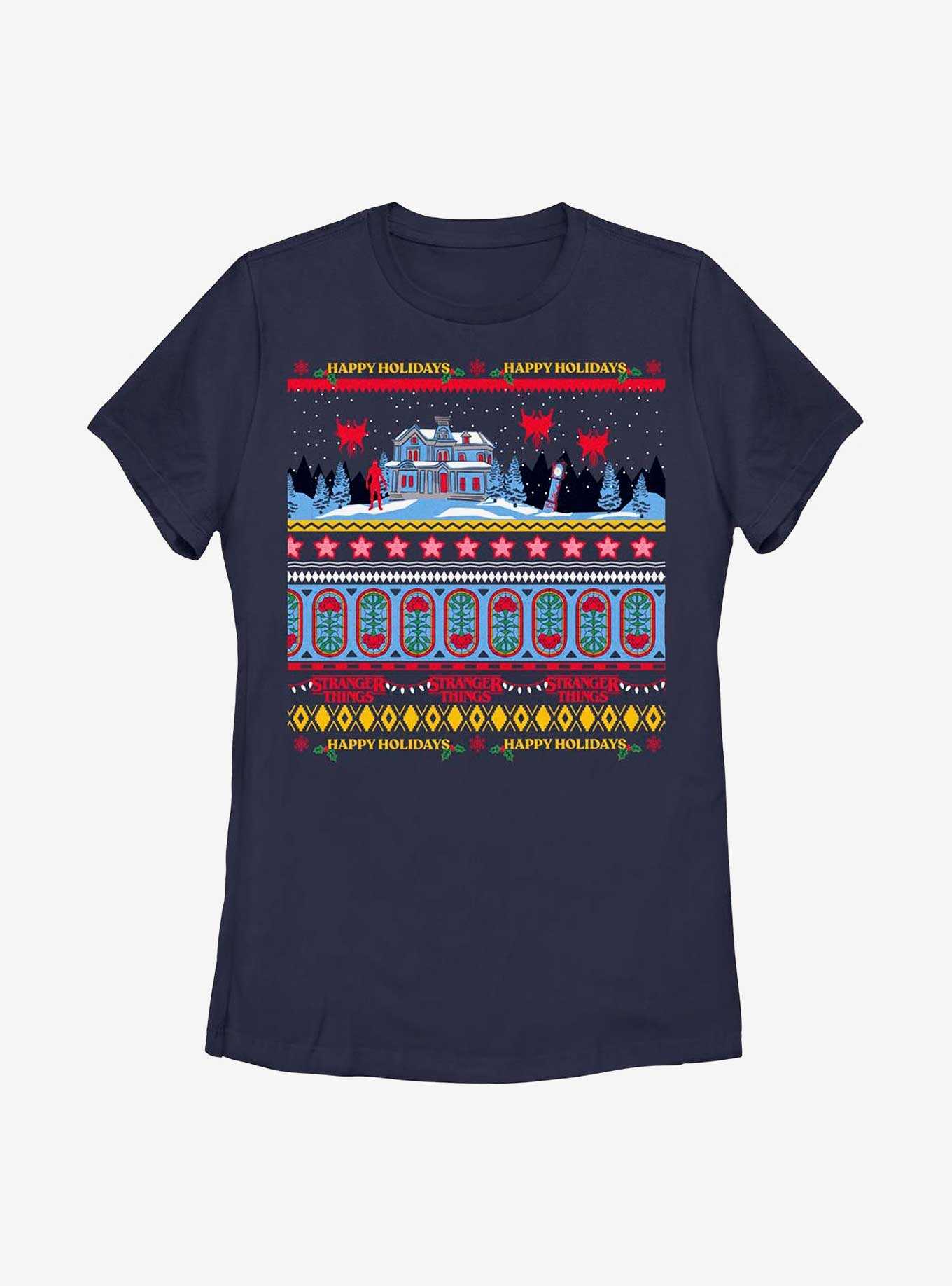 Stranger Things Creel House Ugly Sweater Womens T-Shirt, , hi-res