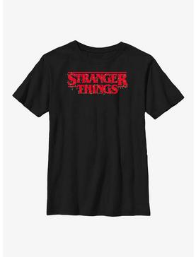 Stranger Things Christmas Lights Logo Youth T-Shirt, , hi-res