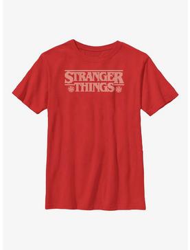 Stranger Things Holiday Knitted Logo Youth T-Shirt, , hi-res