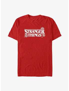 Stranger Things Holiday Style Logo T-Shirt, , hi-res