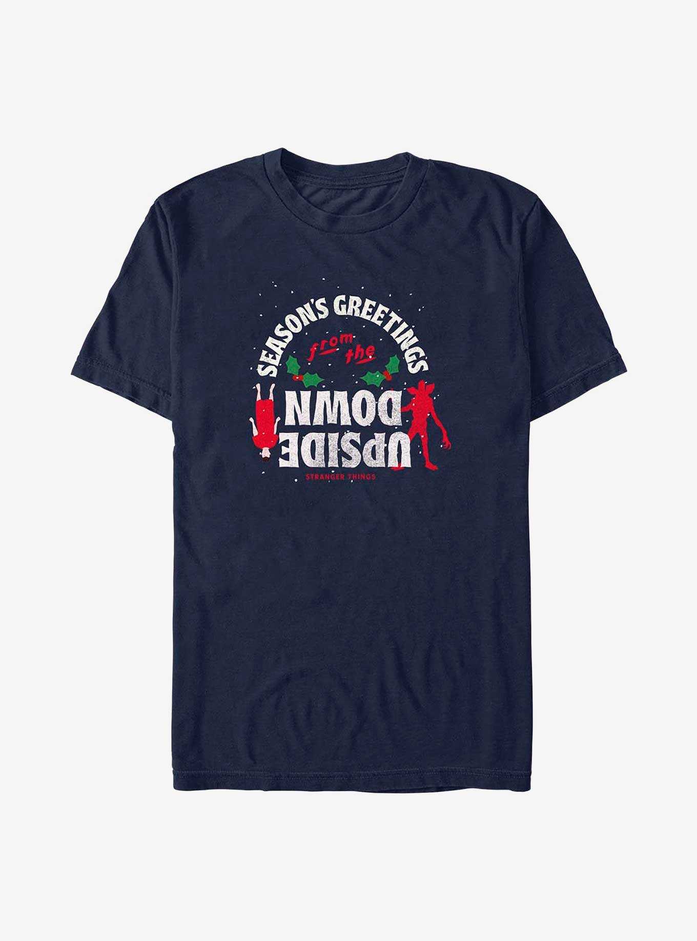 Stranger Things Season's Greetings From The Upside Down T-Shirt, , hi-res