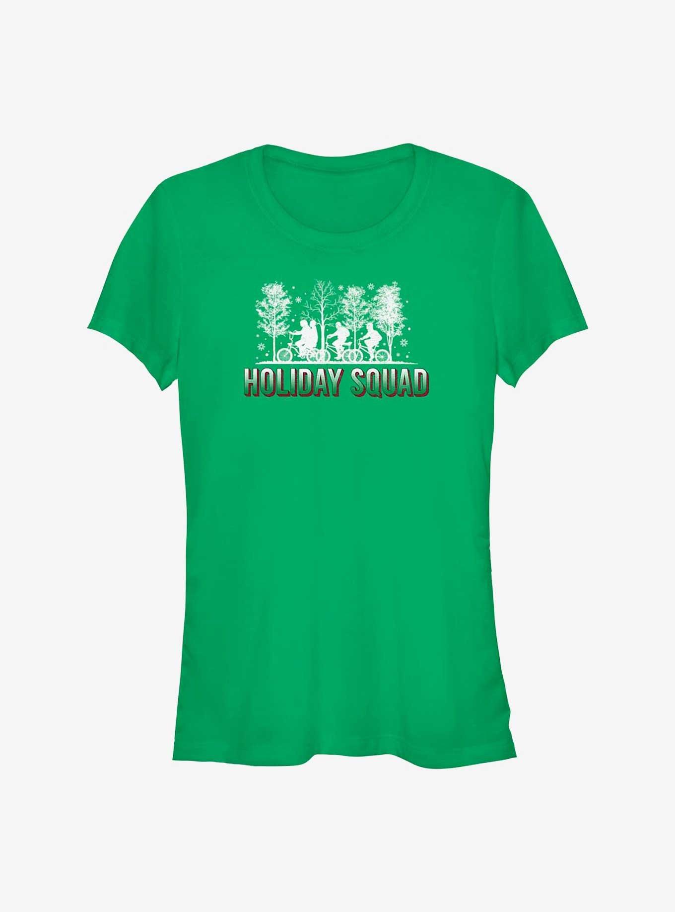 Stranger Things Holiday Squad Womens T-Shirt, KELLY, hi-res