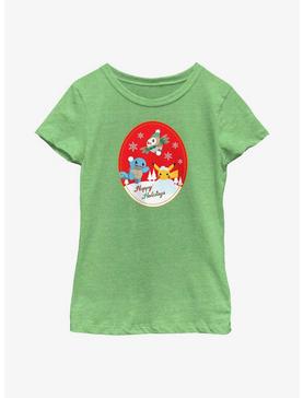 Pokémon Holiday Badge Squirtle, Rowlet And Pikachu Youth Girls T-Shirt, , hi-res