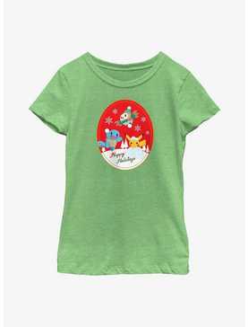 Pokémon Holiday Badge Squirtle, Rowlet And Pikachu Youth Girls T-Shirt, , hi-res