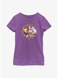 Pokémon Pichu And Delibird Holiday Party Youth Girls T-Shirt, PURPLE BERRY, hi-res