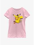 Pokémon Witch Flying Pikachu Youth Girls T-Shirt, PINK, hi-res