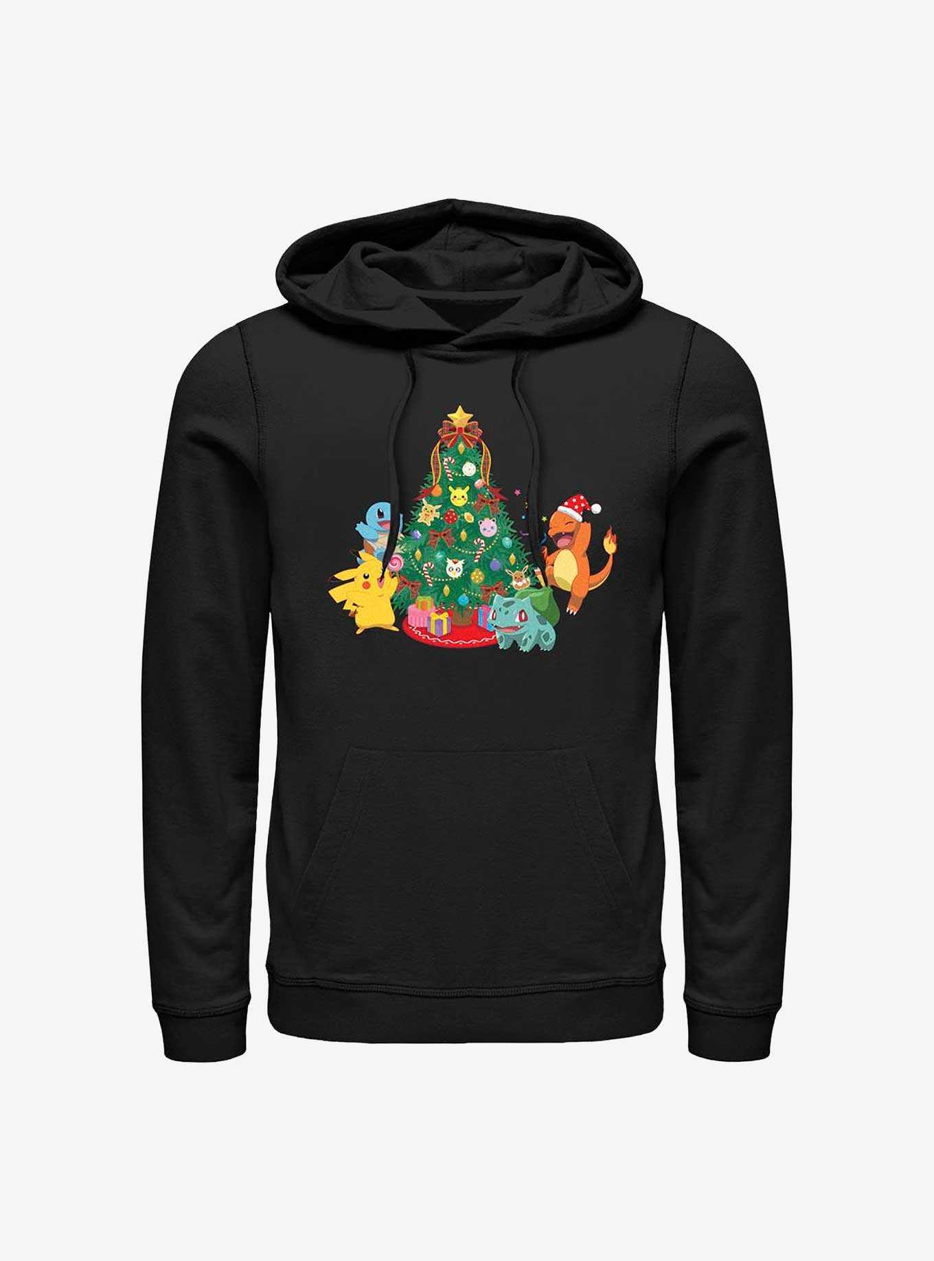 Pokémon Christmas Tree Pikachu, Squirtle, Bulbasaur And Charmander Hoodie, , hi-res