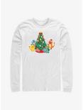 Pokémon Christmas Tree Pikachu, Squirtle, Bulbasaur And Charmander Long-Sleeve T-Shirt, WHITE, hi-res