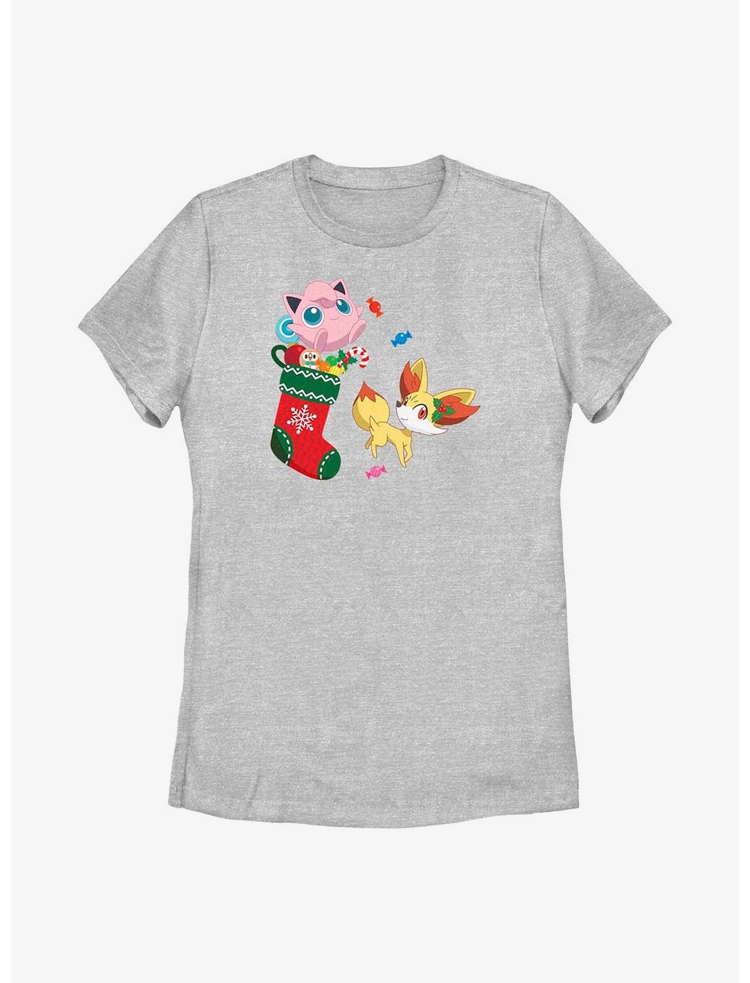 Pokémon Jigglypuff And Fennekin Gift Stocking Womens T-Shirt, ATH HTR, hi-res