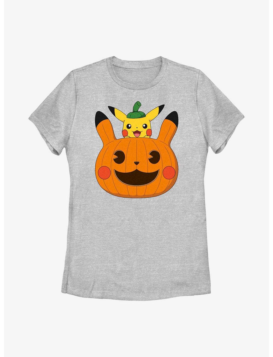 Pokémon Pumpkin Pikachu Womens T-Shirt, ATH HTR, hi-res