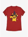 Pokémon Witch Hat Pikachu Womens T-Shirt, RED, hi-res