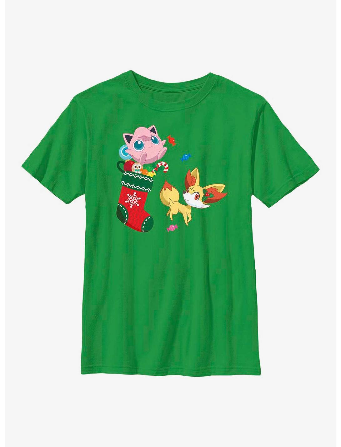 Pokémon Jigglypuff And Fennekin Gift Stocking Youth T-Shirt, KELLY, hi-res