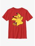Pokémon Pikachu Trick-Or-Treating  Youth T-Shirt, RED, hi-res