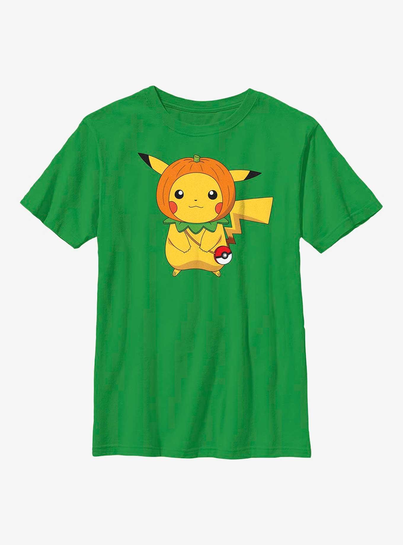 Pok&eacute;mon Pumpkin Hat Pikachu Youth T-Shirt, , hi-res