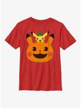 Pokémon Pumpkin Pikachu Youth T-Shirt, RED, hi-res