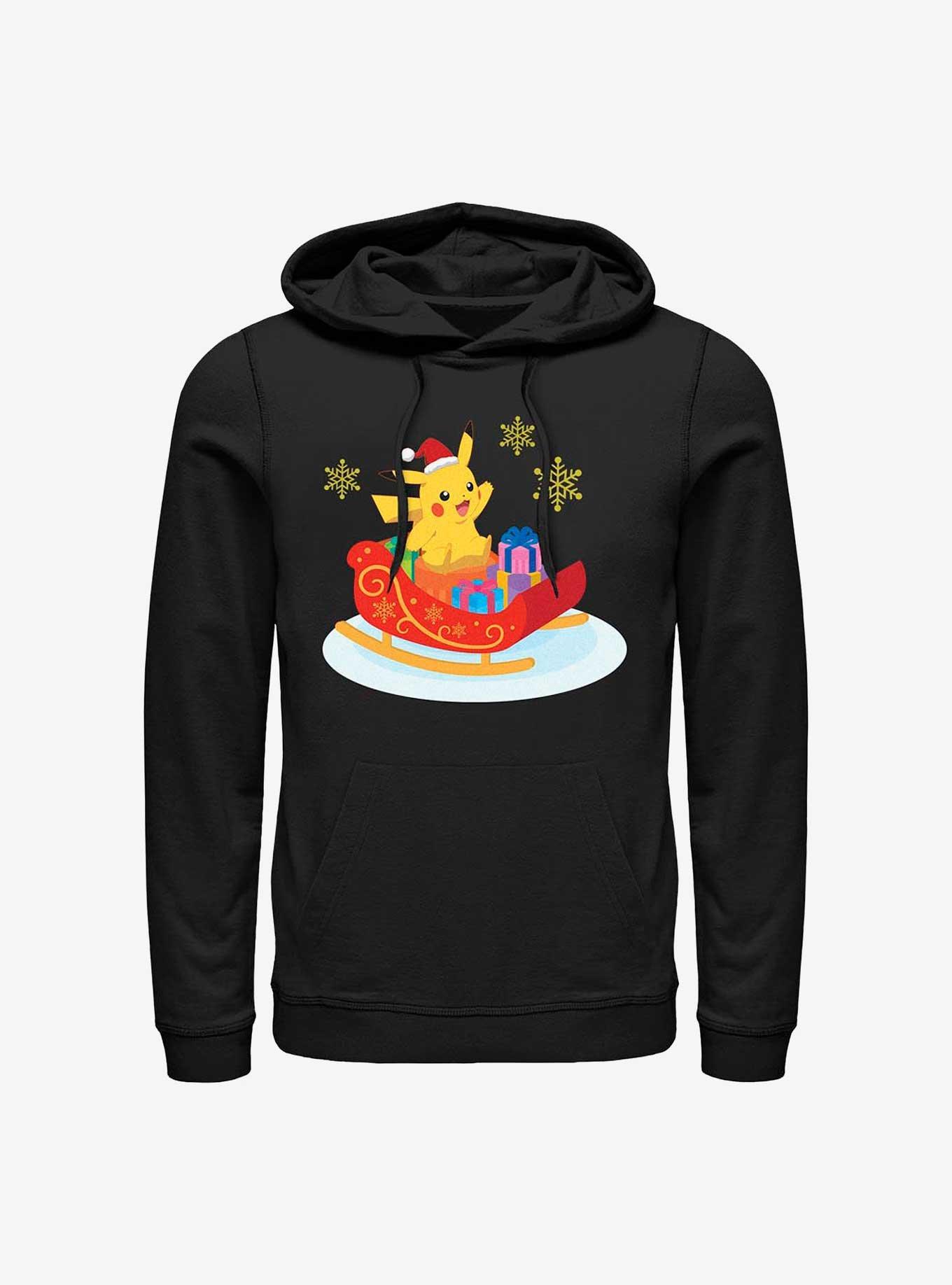 Pokémon Pikachu Christmas Ride Hoodie, BLACK, hi-res