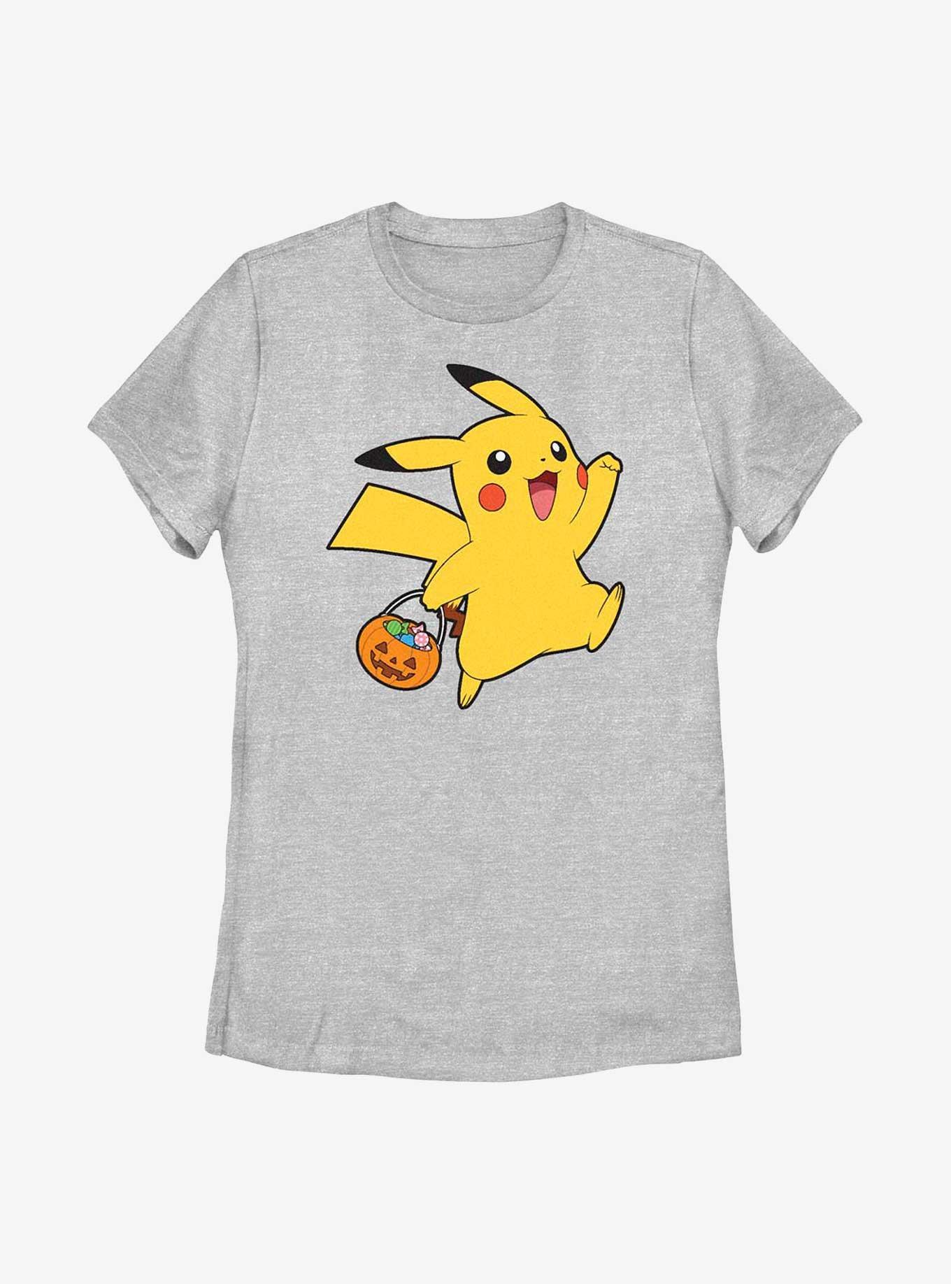 Pok&eacute;mon Pikachu Trick-Or-Treating  Womens T-Shirt, ATH HTR, hi-res