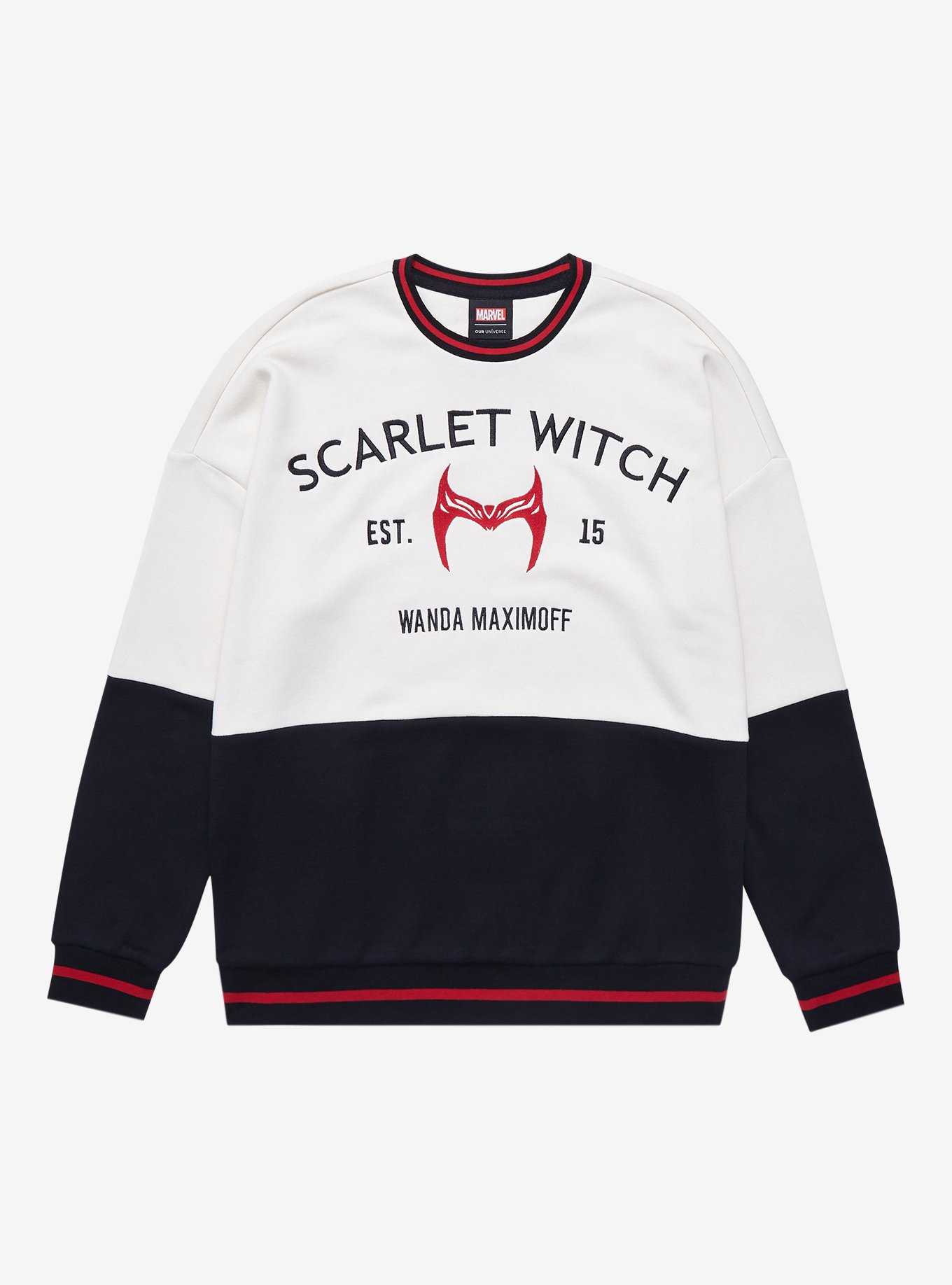 Marvel Scarlet Witch Panel Crewneck - BoxLunch Exclusive, , hi-res