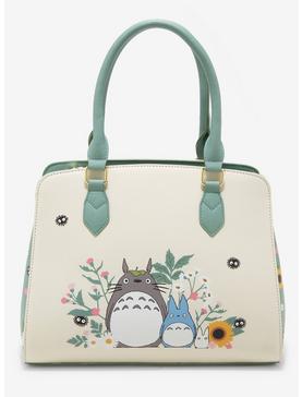 Plus Size Studio Ghibli My Neighbor Totoro Sage Green Floral Satchel Bag, , hi-res