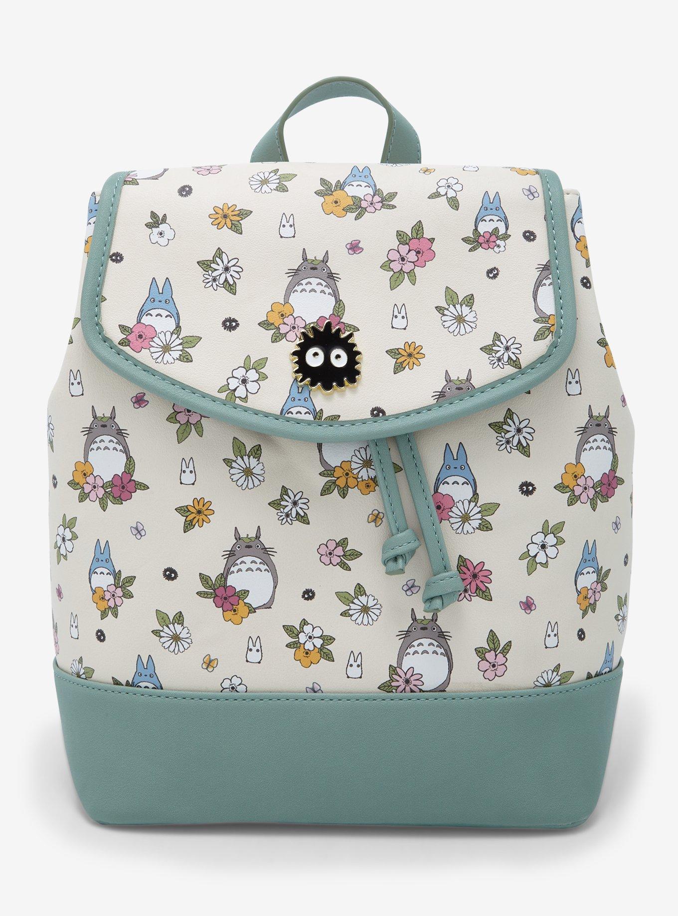 Studio Ghibli My Neighbor Totoro Floral Slouch Mini Backpack