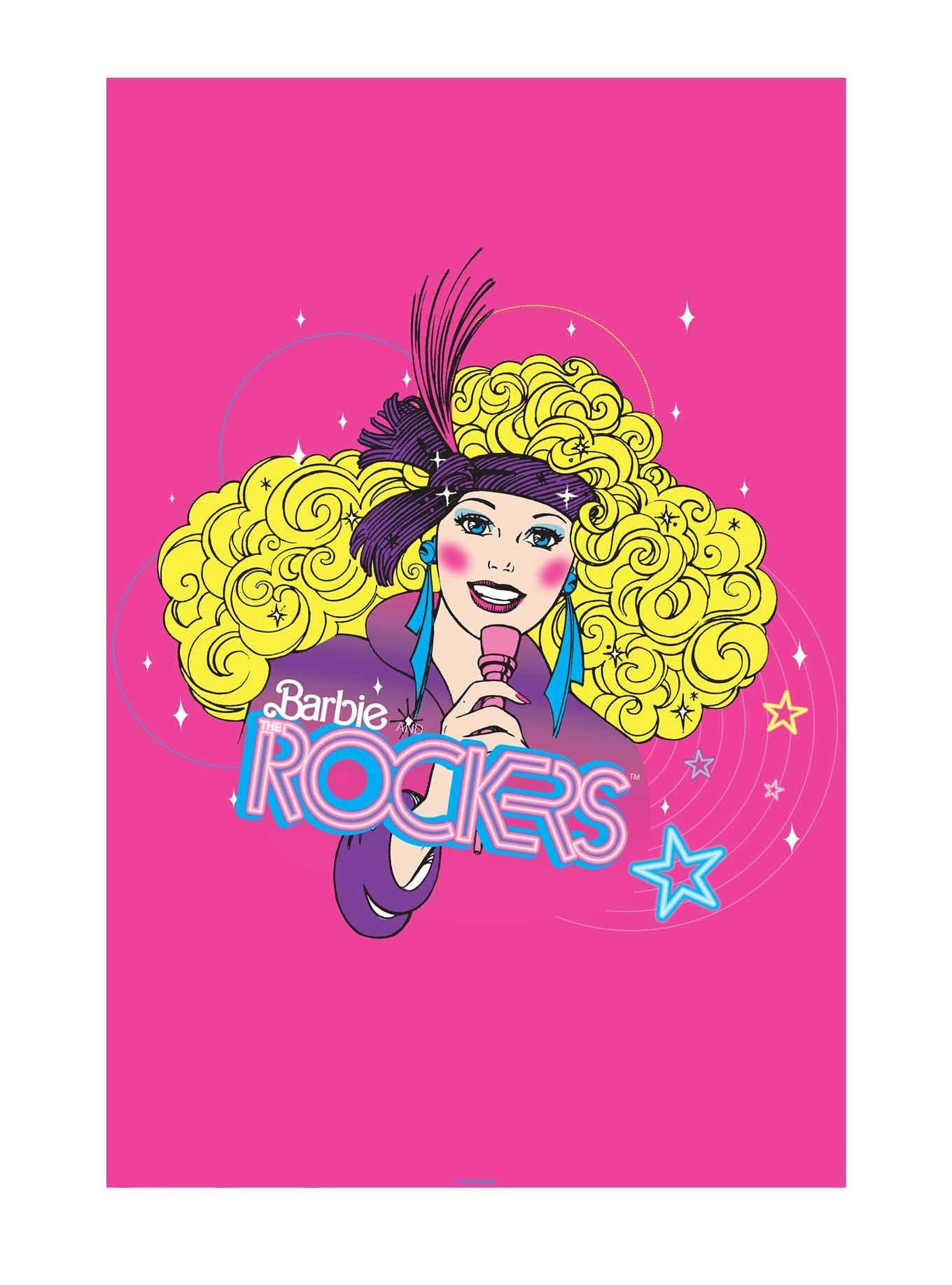 Barbie 80's Rockers Poster, WHITE, hi-res