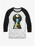 Disney Tinker Bell Keyhole Raglan T-Shirt, WHTBLK, hi-res