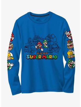 Super Mario Classic Characters Long-Sleeve T-Shirt, , hi-res