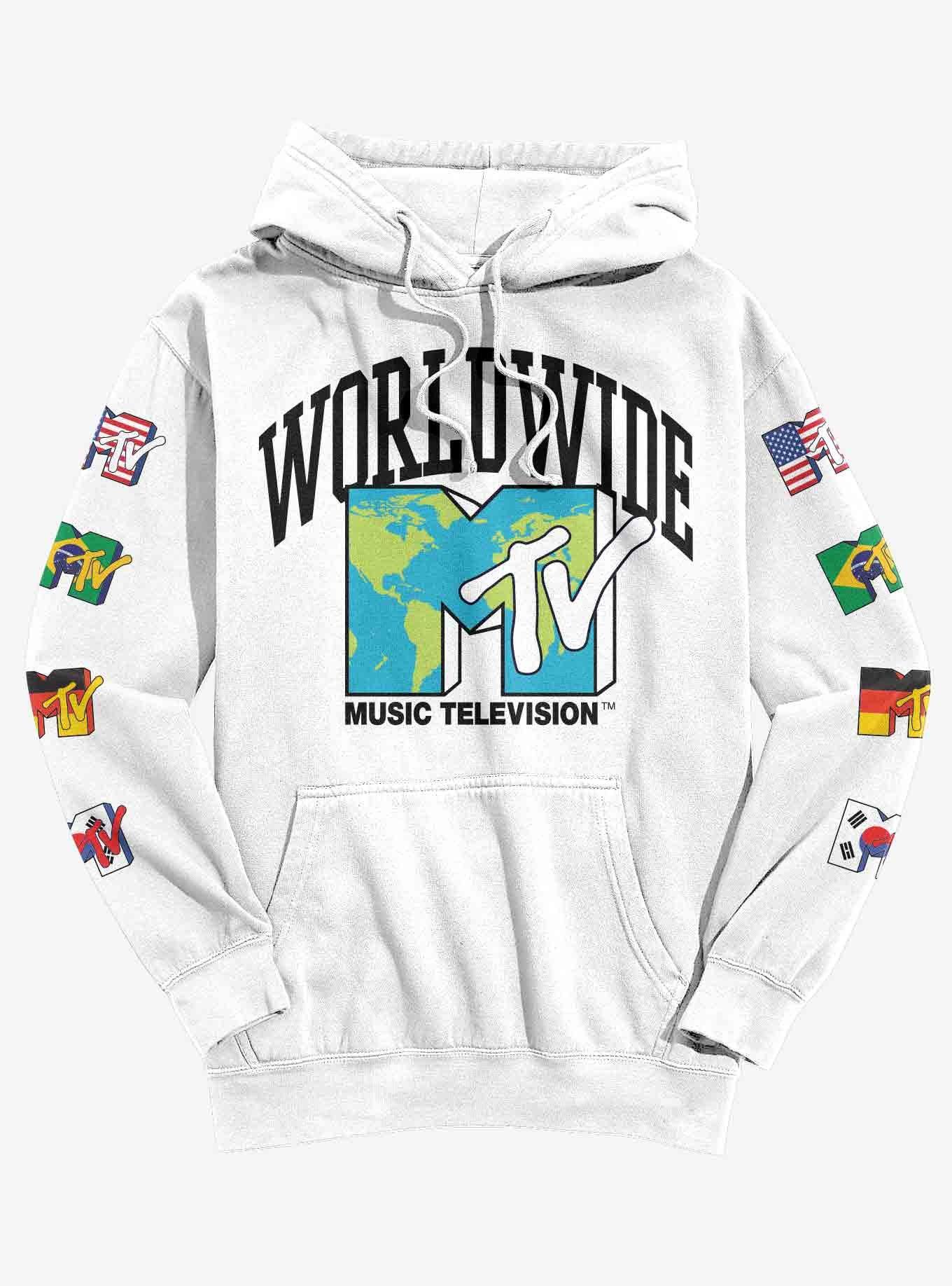 MTV Music Television Tie Dye Womens' Pajama Loungewear Hooded