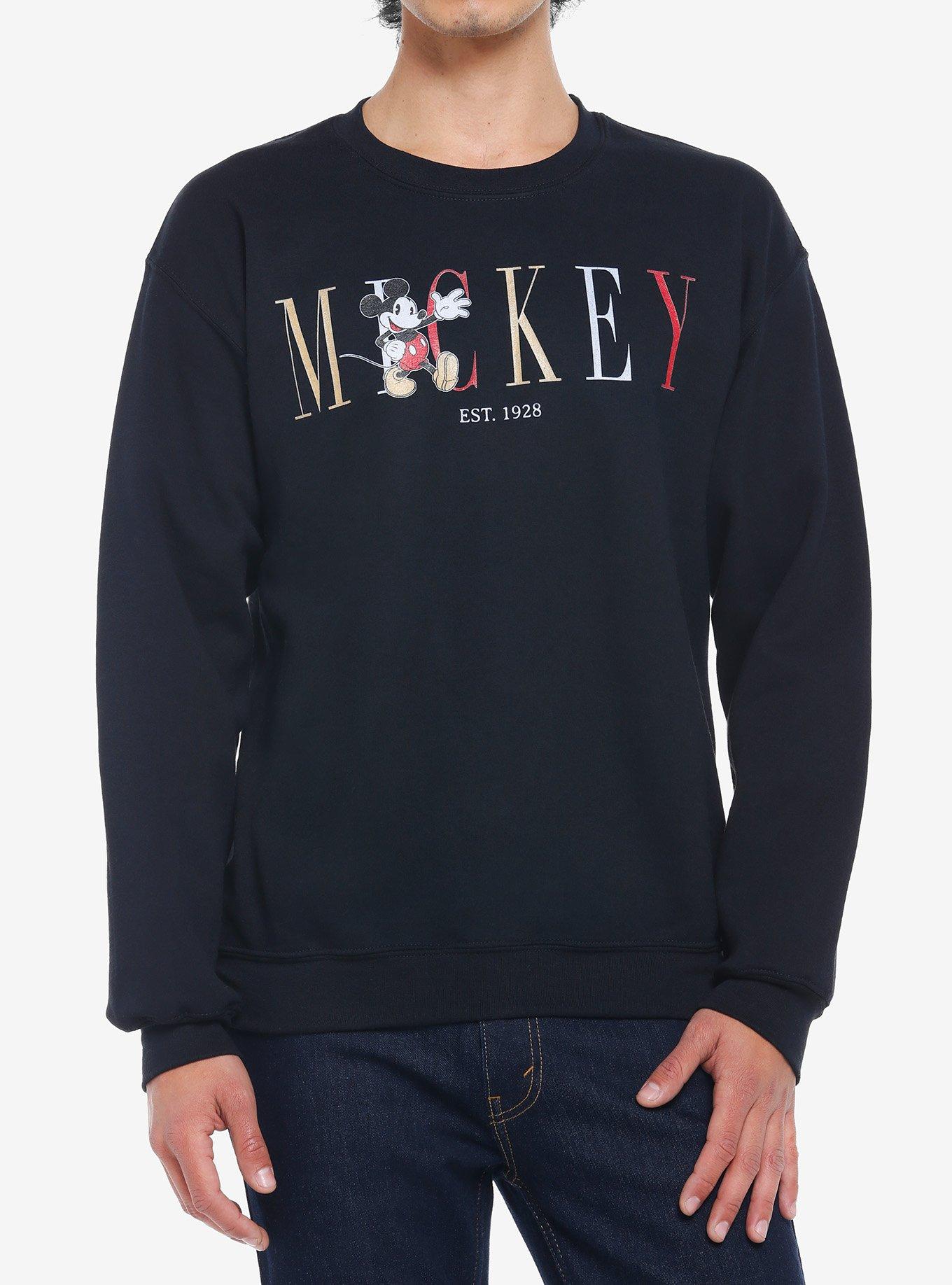 Disney Mickey Mouse Name Classic Sweatshirt, BLUE, hi-res