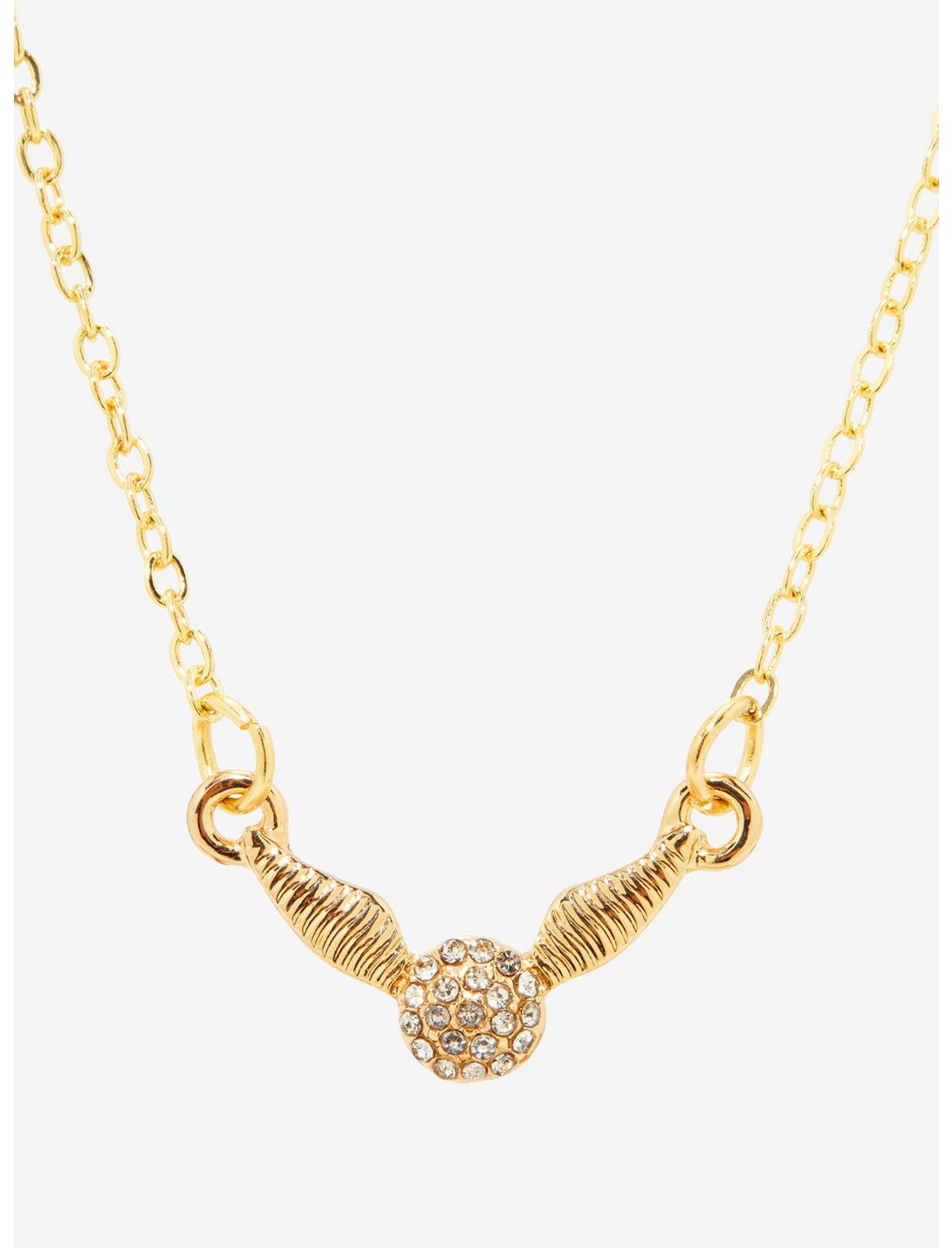 Harry Potter Golden Snitch Bejeweled Necklace, , hi-res