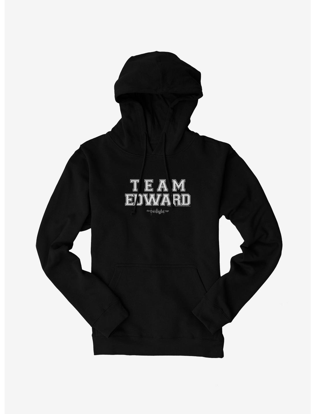 Twilight Team Edward Collegiate Font Hoodie, BLACK, hi-res