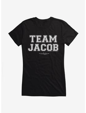 Twilight Team Jacob Collegiate Font Girls T-Shirt, , hi-res