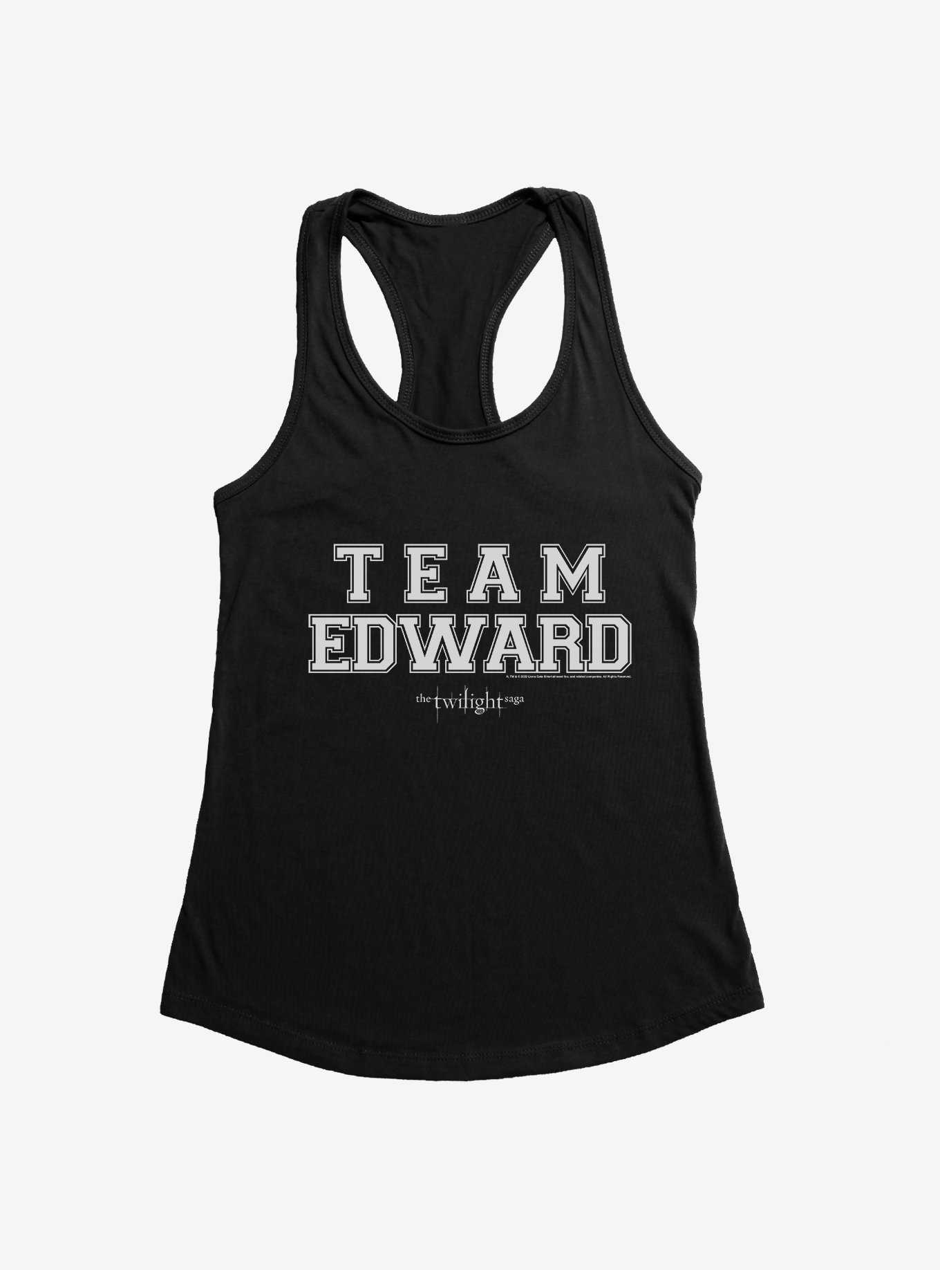 Twilight Team Edward Collegiate Font Girls Tank, , hi-res