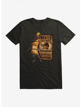 Puss In Boots Wanted Poster T-Shirt, , hi-res