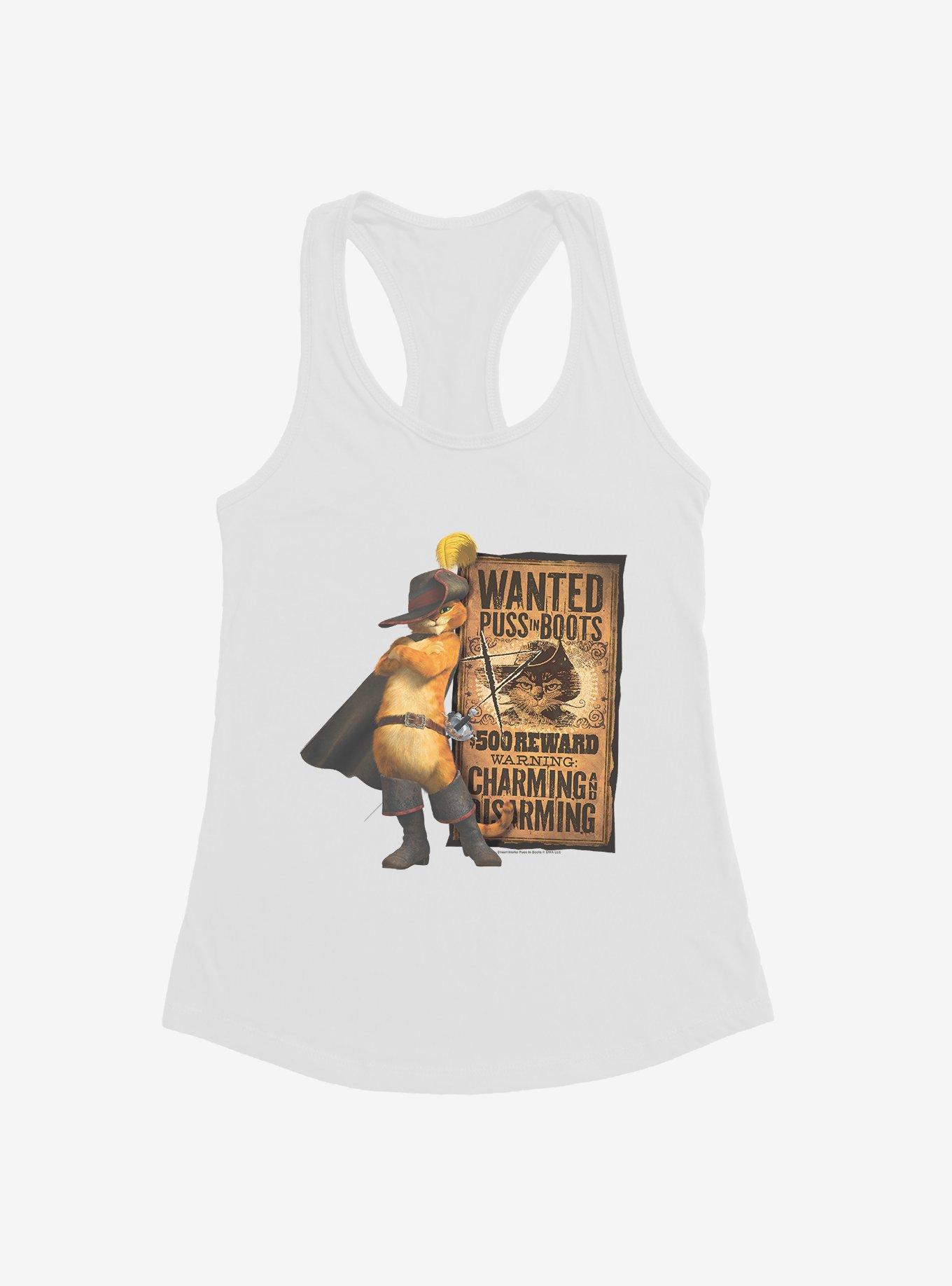 THRDLESS Puss In Boots Wanted Poster Girls Tank