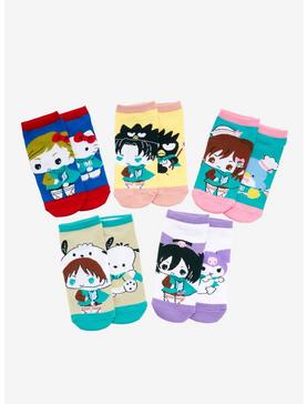 Sanrio Hello Kitty and Friends x Attack on Titan Characters Sock Set - BoxLunch Exclusive, , hi-res