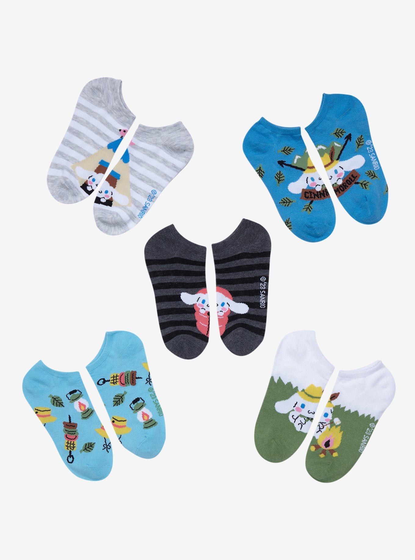 Sanrio Cinnamoroll Camping Character Sock Set - BoxLunch Exclusive, , hi-res