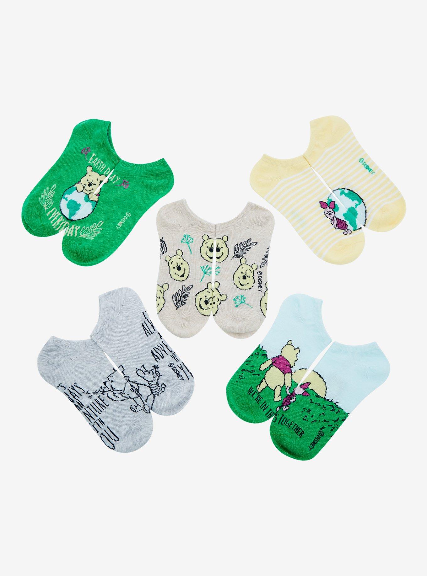 Disney Winnie the Pooh Earth Day Sock Set - BoxLunch Exclusive, , hi-res